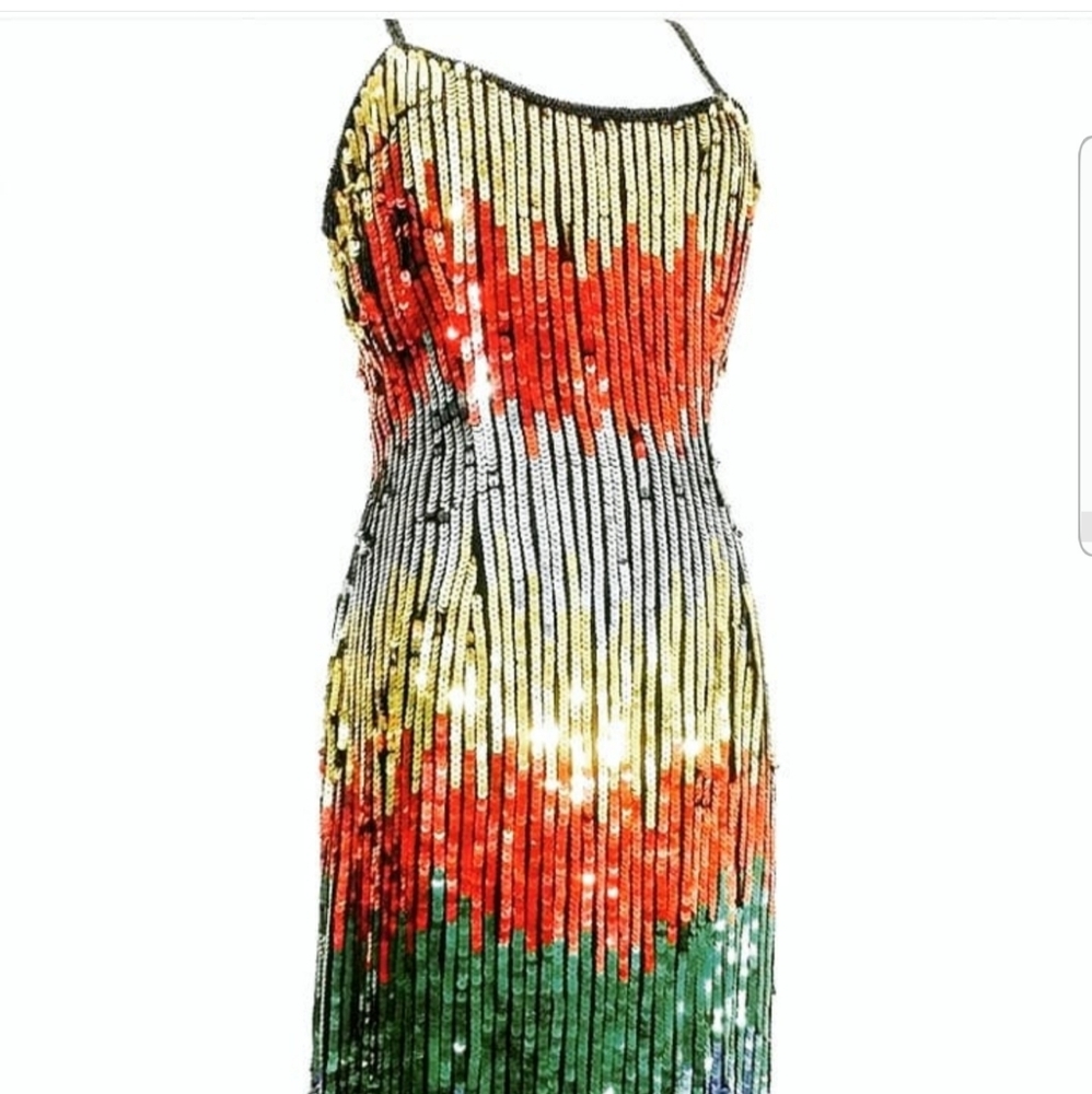 Vintage Sequin Cocktail Dress Party Dress - Picture 1 of 1